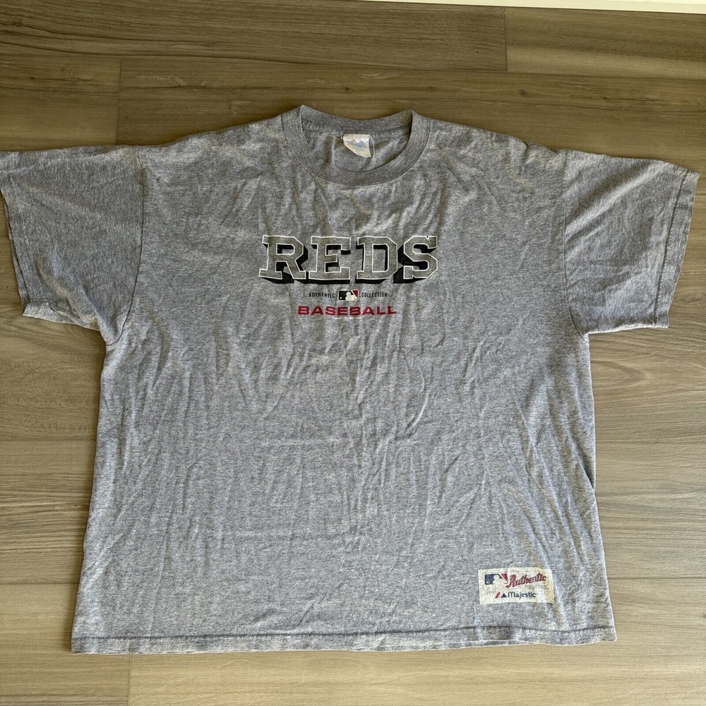 VINTAGE Cincinnati Reds Majestic 2002  mens t-shirt size‎ XXL MLB